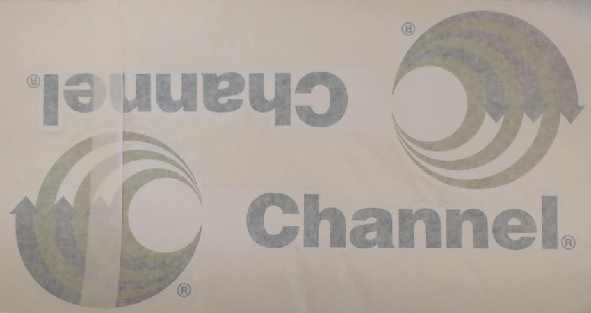 channel logo decal