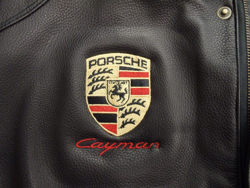 Embroidered Porsche jacket Graphics Plus