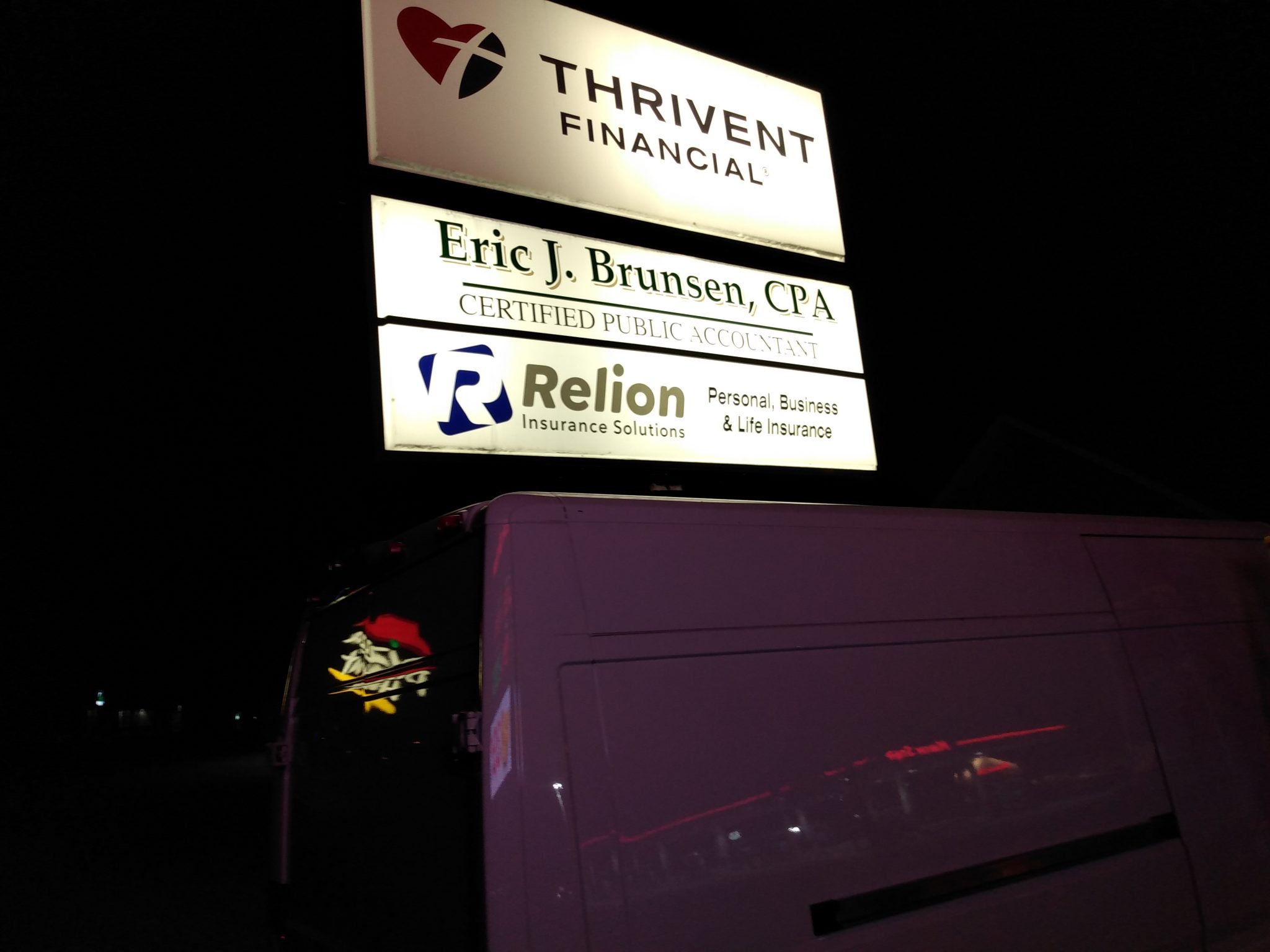 Relion Insurance Solutions sign Graphics Plus