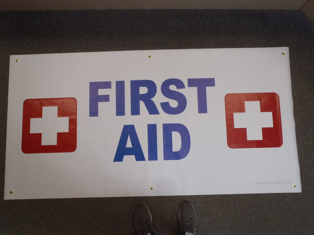 First Aid banner – Graphics Plus